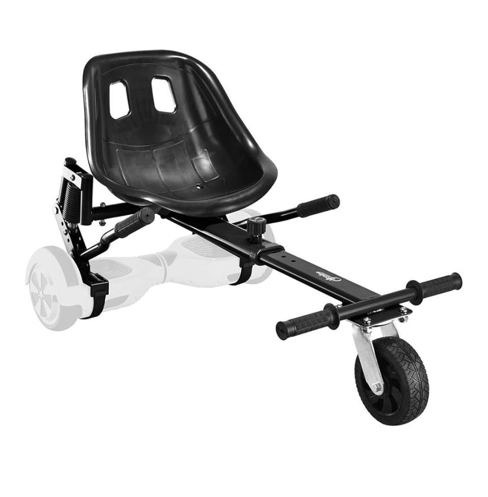 Upgrade Hoverboard Conversion Kit, Seat Attachment go cart, go Kart, Hoverboard Accessories, with Heavy Duty Frame Fun for Kids Fits 6.5"/8"/10" (Blac