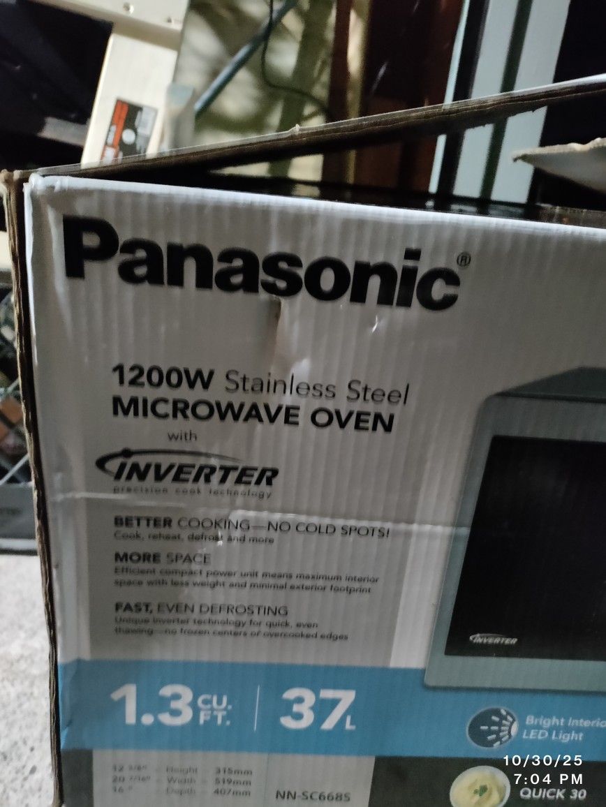 Panasonic Microwave W/Box