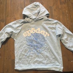Sp5der Hoodie Sky Blue S/M