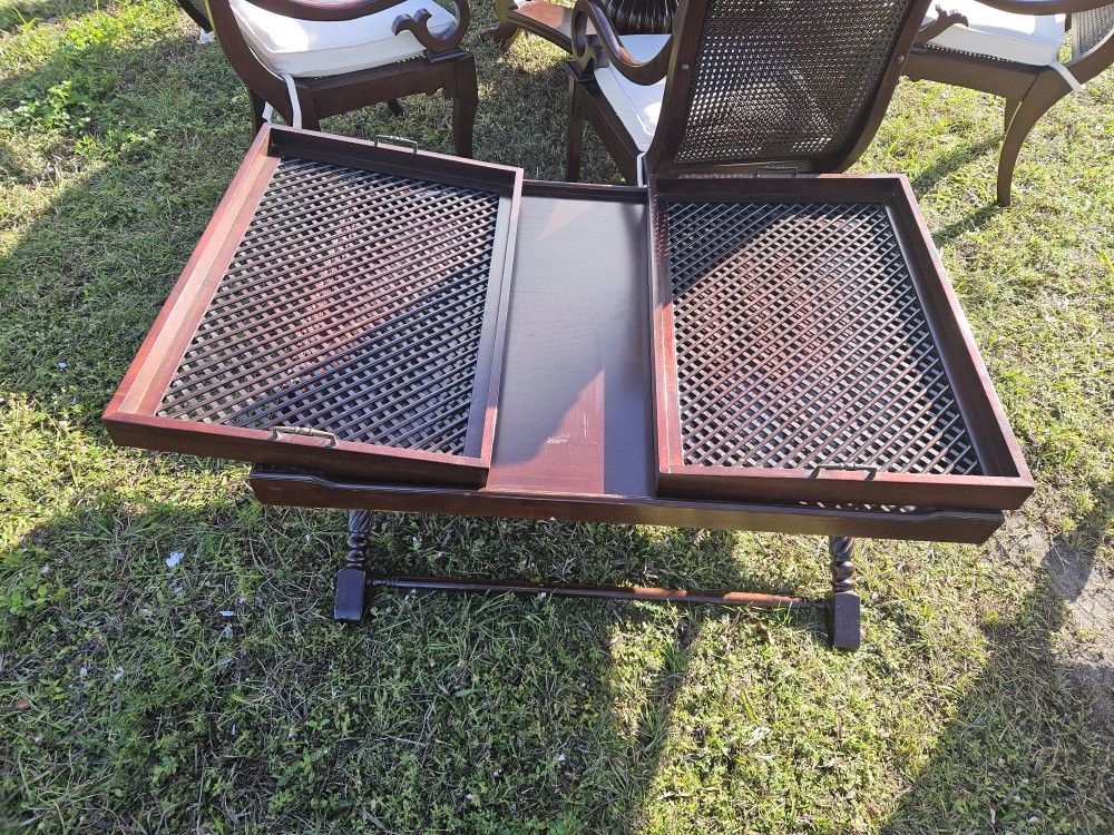 Table with Serving Trays