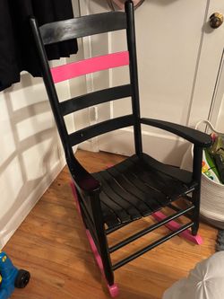 Cute wood rocking chair
