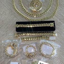 Gold Bracelet And Chain