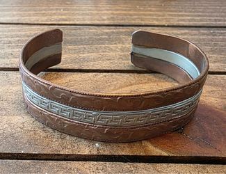 Vintage copper metal bracelet