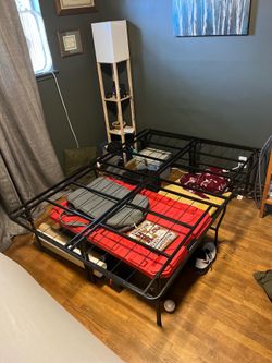 Full size metal bed frame