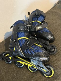 Inline Skates For Kids. Schwinn Adjustable - Black And Blue 