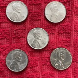 (5) Steel pennies $80.00 CASH, TEXT FOR PRICES. 