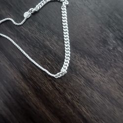 Silver Cuban bracelet