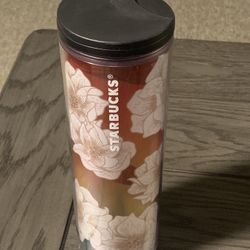 Starbucks Summer 2019 Tumbler Sealing W/  Twist Lid Cactus Flower