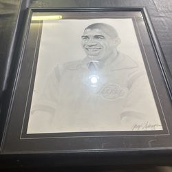 Magic Johnson Hand, Draw Portrait