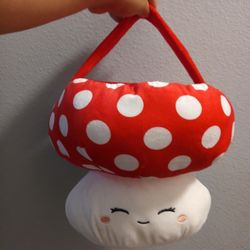 Halloween Kawaii Mushroom Plush Basket