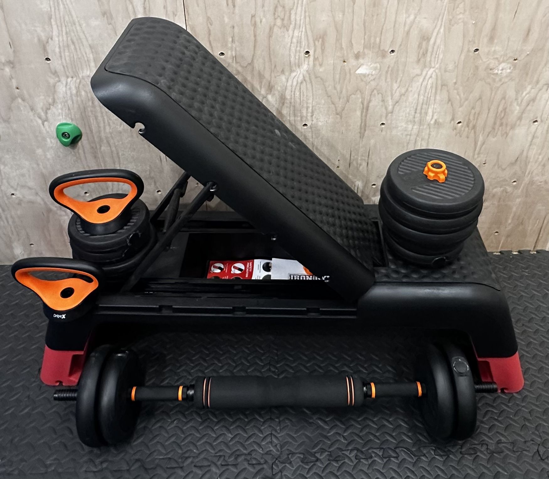 Weight Bench and Dumbbell/Kettle Bell/Barbell Combination Set