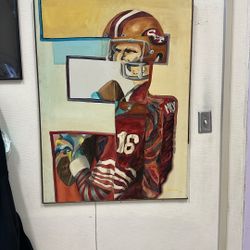 Joe Montana Hand Painting 