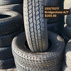 255/75/17 Bridgestone Semi New All Four 98 % TREAD LIFE | ❗Ask For Availability / Pregunta Por Disponibilidad ❗|