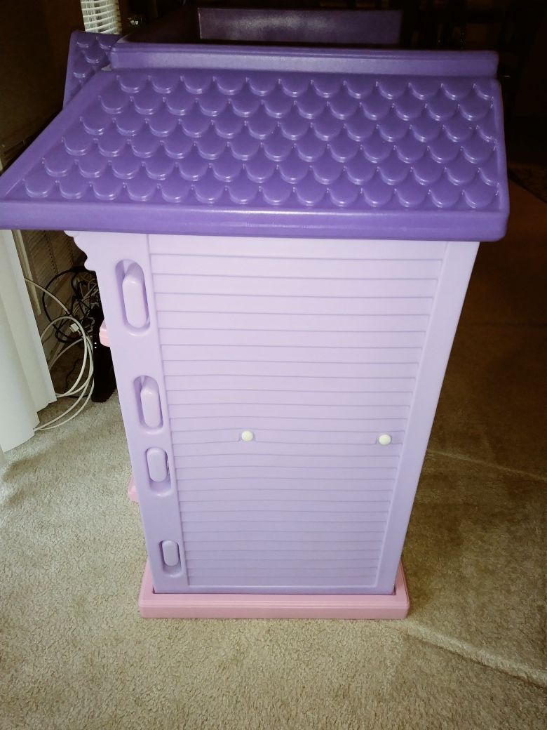 Little Tikes Barbie My Size Dollhouse Furniture Dolls HUGE 3' x 3' GUC