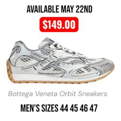 Available 5/22 Bottega Veneta Orbit Sneakers