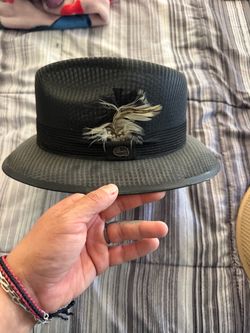 Black lowrider Chicano hat