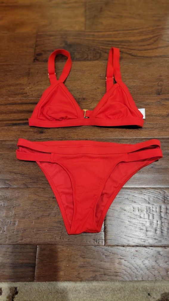 Red Bikini Bathing Suit