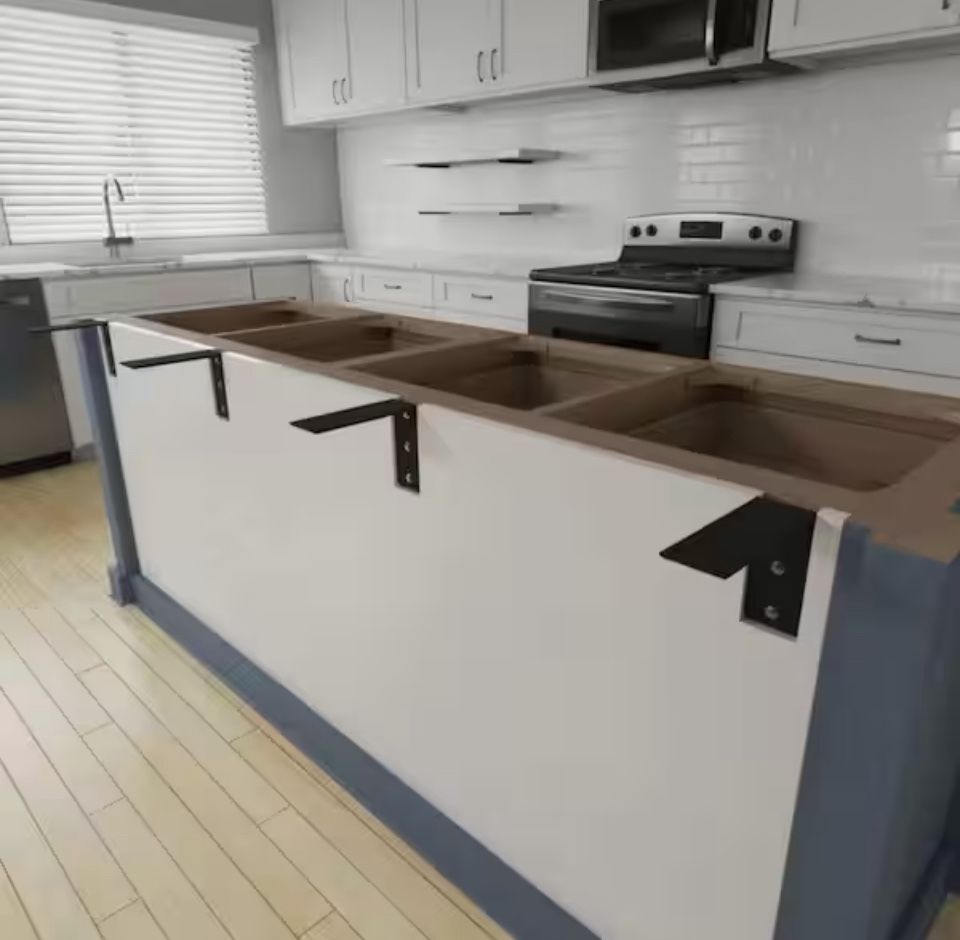 Countertop Support Bracket, Shelf L Bracket