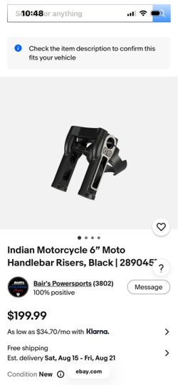 6 inch Moto risers