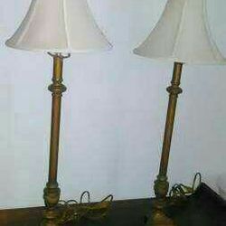 Candlestick Lamps w/ Shades! 