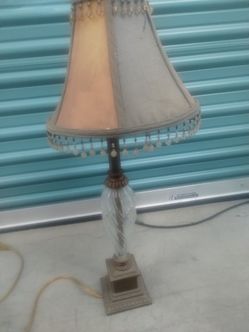 clear glass lamp