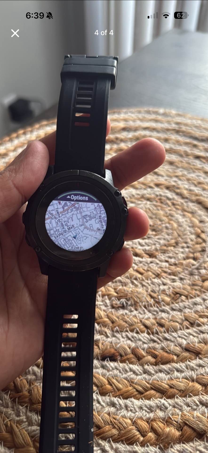 Garmin Fenix 5X Plus Edition Black GPS Heart Rate Smartwatch with Charging Cable