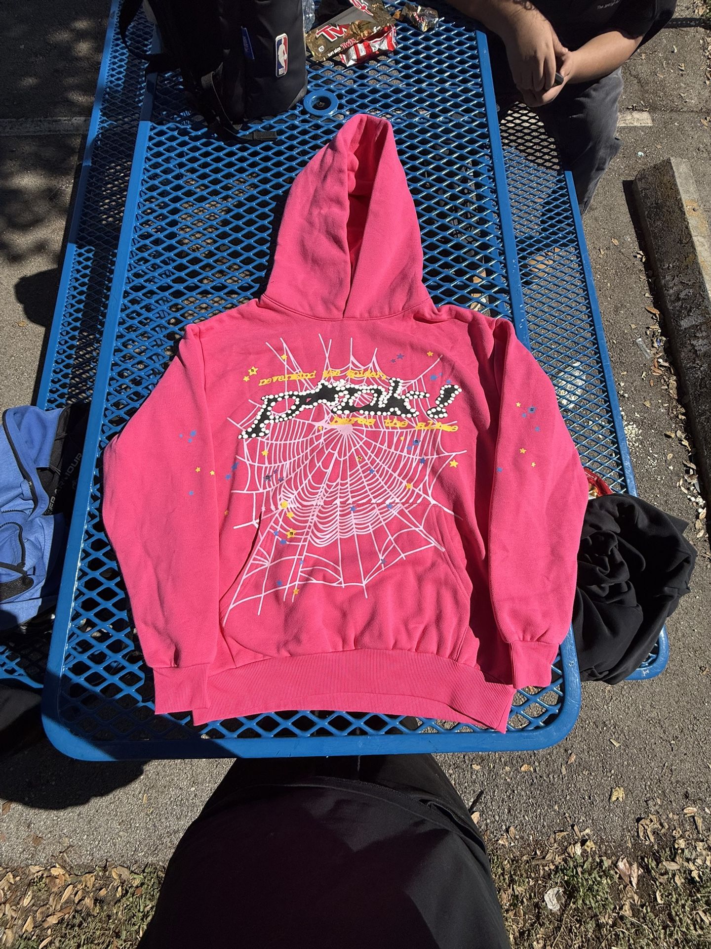 Sp5der P*NK Hoodie Pink