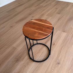 Small Round Wooden Table 