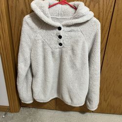 Cozy Long Sleeve Hoodie Like Top