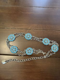 Vintage Western Belt Turquoise 