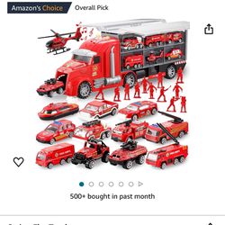 Fire Truck Rescue Carrier Toy