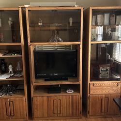 Solid Wood Entertainment Center