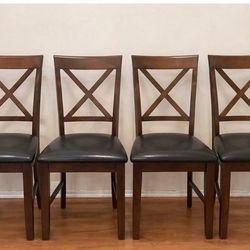 Set of 4 tall dining chairs (counter height) in good condition.