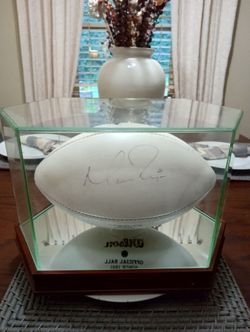 Matt Ryan signed football in display case with J S.A. certificate of authenticity.
Still we need to get policy