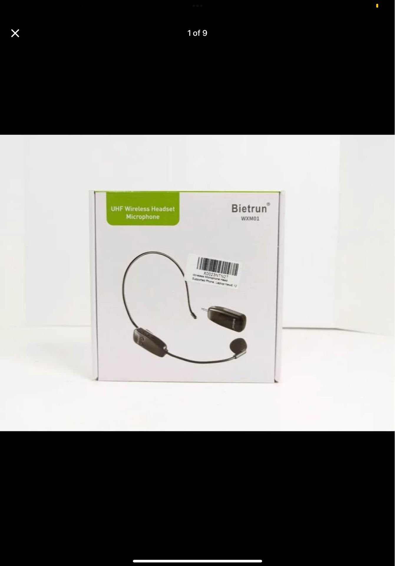 Bietrun UHF Wireless Headset Microphone Brand New (BOGO)