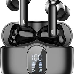 Wireless Earbuds Bluetooth Headphones LED Power Display Earphones