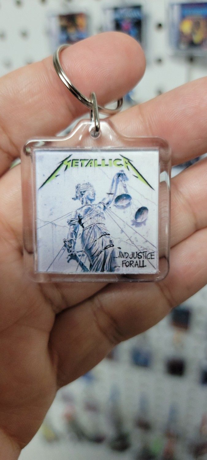 Custom Metallica ...and Jusrice For All CD Album cover Art Keychain | Charm | Hanger