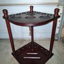 Pool Cue And Ball Holder