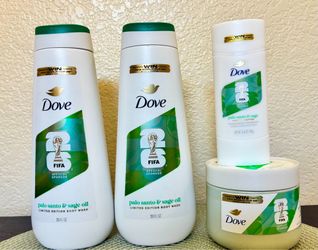 $20 Women’s Dove FIFA body wash, deodorant and body scrub bundle- brand new- Temecula