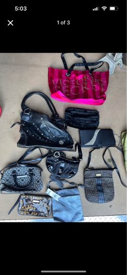 Women’s Purse & Handbag Lot – 10 Bags – Victoria’s Secret + More