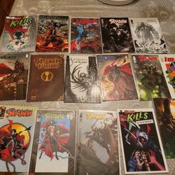 SPAWN COMIC BOOK LOT SALE IMAGE TODD MCFARLANE GUNSLINGER #1 VIOLATOR CLOWN ZPAWN BIBLE SPAWN KILLS