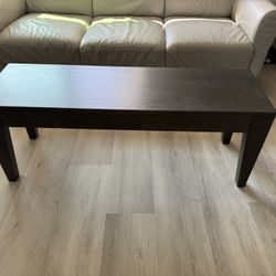 Indoor Wood Bench with Storage