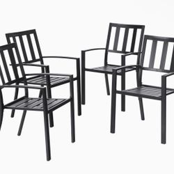 Metal chairs set of 4 