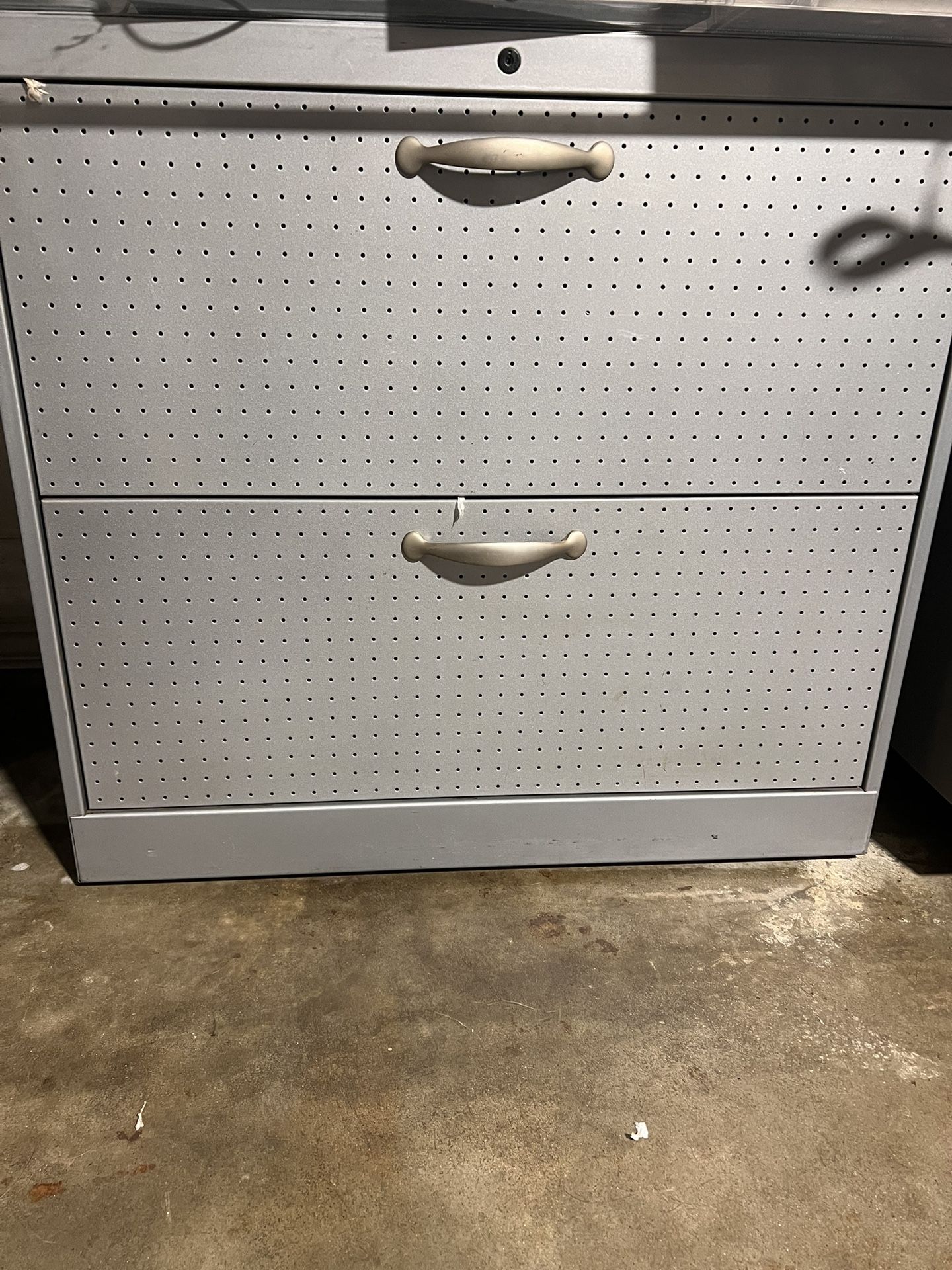 Lateral File Cabinet - 30” Wide, 2 Drawer, Light Gray