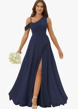 Navy Blue Elegant Dress 