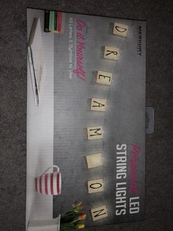 Light up letter string lights