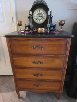 Vintage Chest of Drawers Fold Out Top
