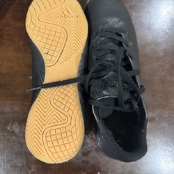 Black Indoor Soccer Adidas Cleats
