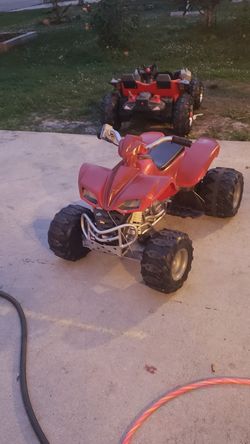 4 wheeler battery and charger new this is fully refurbished all new parts