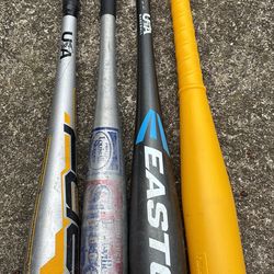 Vintage Baseball Bats 8 each